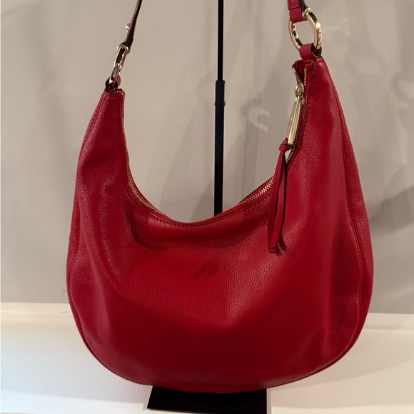 Michael Kors Rhea Zip Red Hobo medium bag - Picture 2 of 14